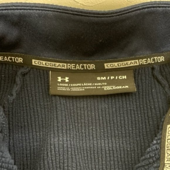 Under Armour Navy Loose Fit Quarter Zip – ColdGear Reactor – S - Unisex - Picture 7 of 7